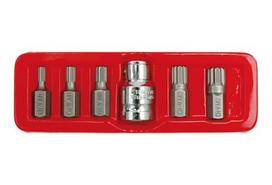 Antgalių rinkinys 6 vnt, SPLINE CrV Vorel | M5, M6, M8, M10, M12
