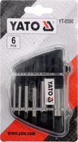 Įtaisų rinkinys nulaužtiems varžtams išsukti 6vnt, Yato | d-3-25mm, l-52-88mm