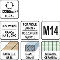 Karūna gręžimo deimantinė M14 Yato | 20mm