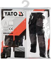 Kelnės darbinės juodos/pilkos Yato | L/XL