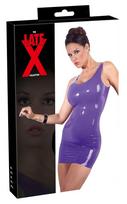 Late X Latex Mini Dress purple 2XL Seksuali lateksinė apranga