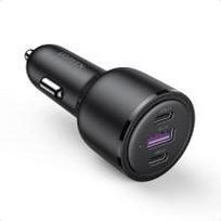UGREEN  2x USB Type C / 1x USB 69W 5A  PD automobilinis įkroviklis