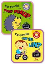 KNYGŲ RINKINYS. KAS KĄ PASAKĖ? Puku puku + Din di lin (knygos su defektais)