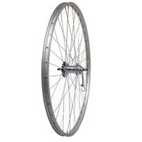 Galinis ratas 28/29" 622-21 1 pavaros stebulė kojiniams stabdžiams (sidabrinis)