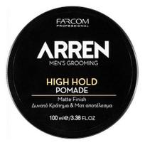 Stiprios fiksacijos pomada Farcom Professional ARREN Men's Grooming High Hold Pomade Matte Finish 100ml