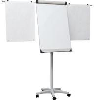 Konferencinis stovas 2x3, Mobilechart TF02, 74x100cm, su ratukais, šoninėmis juostomis, aliuminio rėmu