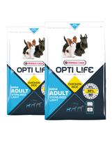 VERSELE LAGA Opti Life Adult Light Mini nutukusiems mažų veislių šunims 15 kg (2 x 7,5 kg)