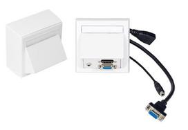 Vivolink Wall box VGA, HDMI + 3,5mm  aud inc Thorsmann wall box .