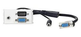Vivolink Outlet Panel HDMI + VGA + AUD .