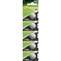 GP LITHIUM BUTTON CELL CR2032 -  Pack of 5 Lithium CR2032,