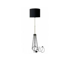 Toršeras TEGOLA 1xE27/60W/230V juodas/auksinis