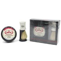 Skutimosi priemonių rinkinys Omega Shaving Brush + Cream OM5981819, rinkinį sudaro: šepetėlis (baltos spalvos) ir skutimosi kremas, 165 ml