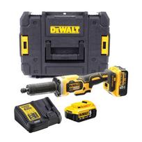 Tiesinis šlifuoklis DeWalt DCG426P2-QW; 18 V; 2x5,0 Ah akum.