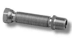 Santechninis vamzdelis EMIFLEX, 1/2", 20 - 41 cm, vid/išor, nerūd. pl.