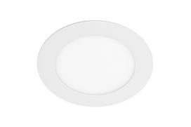 Įleidžiama LED panelė GTV ORIS, IP20, 7 W, 560 lm, 4000 K, baltos sp., apvalios formos, Ø11,8 cm