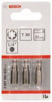 Sukimo antgaliai BOSCH Extra Hard, T30, 25 mm, 3 vnt.