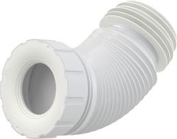 Unitazo prijungimo vamzdis ALCAPLAST A97S, lankstus, 20-52 cm