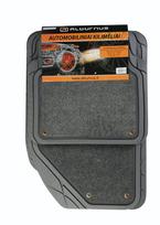 Automobiliniai kilimėliai ALBURNUS, 75 x 50 cm, 50 x 45 cm, pilka sp., guminiai, 4 vnt.