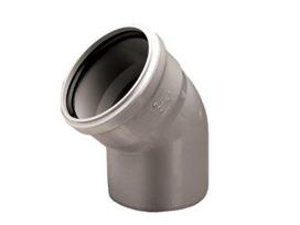 PVC vidaus kanalizacijos alkūnė WAVIN, DN110, 45°