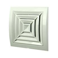 Plastikinės ventiliacijos grotelės luboms ND10GR, 150 x 150 mm, DN100, su užsklanda