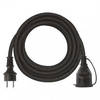 Ilgiklis EMOS, 1 lizdas, 5 m, 3x1.5 mm2, IP44 juodos sp.