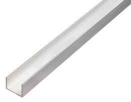 Aliumininis U profiliuotis BA, 492199, 20 x 30 x 20 x 2,0 x 2600 mm