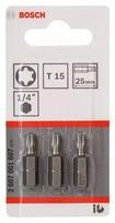Sukimo antgaliai BOSCH Extra Hard, T15, 25 mm, 3 vnt.