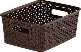 Plastikinis krepšys CURVER MY STYLE, tamsiai rudos spalvos, h10 x 25,5 x 19,6 cm, 8 L