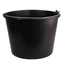 Plastikinis kibiras, su rankena, juodos sp., 20 l