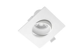 Įleidžiamas LED šviestuvas GTV VOLARE, 10 W, 800 lm, 3000 K, 38°, baltos sp., kvadr.f., 10,4x10,4 cm