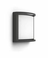 Sieninis LED lauko šviestuvas PHILIPS SAMONDRA, IP44, 2700 K, 12 W, 1200 lm, antracito sp.