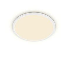 Paviršinis LED šviestuvas PHILIPS SUPERSLIM, IP44, 18 W, 2700 K, 1500 lm, dimer., baltos sp., Ø29 cm