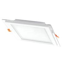Įleidžiamas stiklinis LED šviestuvas VESTALIGHT, 3000 K, 18 W, 1347 lm, IP40, 20 x 20 cm