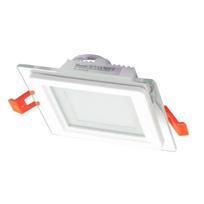 Įleidžiamas stiklinis LED šviestuvas VESTALIGHT, 3000 K, 6 W, 407 lm, IP40, 9,7 x 9,7 cm