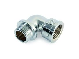Žalvarinė chrom. alkūnė GENERAL FITTINGS, 3/4", vid/išor