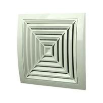 Plastikinės ventiliacijos grotelės luboms ND12GR, 190 x 190 mm, DN125, su užsklanda