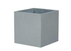 Lauko keraminis vazonas LIGHT FIBER CLAY, pilkos sp., 20 x 20 x 20 cm