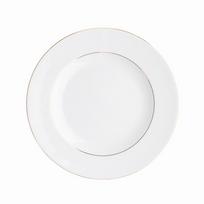 Porcelianinė pietų lėkštė MariaPaula Classic Gold, baltos sp., ø 20 cm