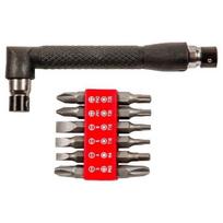 Sukimo antgalių rinkinys TOP TOOLS, 25 mm, su magnetiniu kampininiu griebtuvu, 13 dalių