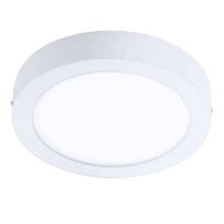 Išmanus paviršinis LED šviestuvas EGLO FUEVA-Z, IP44, 16,5W, 2700-6500K, 2100lm, balt., Ø21cm, APP