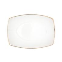 Porcelianinė serviravimo lėkštė MariaPaula Moderna Gold, baltos sp., 24 cm