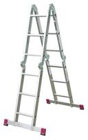 Kopėčios KRAUSE Corda, 4 x 3, aliumininės, universalios, maks. darbinis aukštis 440 cm