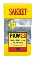 Plytelių klijai SAKRET FKW, padidinto elastingumo, baltos sp., 5 kg