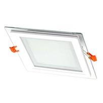 Įleidžiamas stiklinis LED šviestuvas VESTALIGHT, 3000 K, 12 W, 839 lm, IP40, 16 x 16 cm