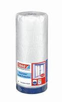 Apsauginė dažymo plėvelė su lipnia juosta TESA, 2,6 x 17 m, lauko darbams