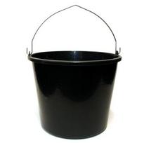Plastikinis kibiras, su rankena, juodos sp., 12 l