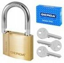 Pakabinama spyna GERDA BRASS LINE, KMZ S30, 3 raktai