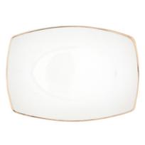 Porcelianinė serviravimo lėkštė MariaPaula Moderna Gold, baltos sp., 33 cm