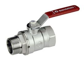 Rutulinis ventilis GIACOMINI, 1/2", vid/išor, ilga rankena