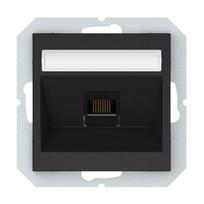 Kompiuterio lizdas Vilma QR1000, 1 x RJ45, be rėmelio, antracitas